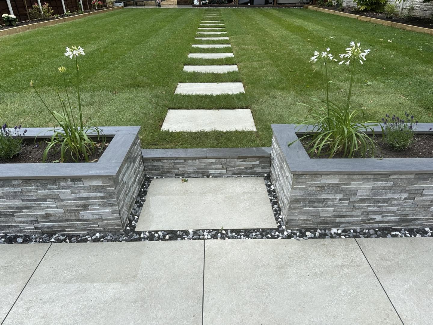 Garden Transformation Lostock Hall | Porcelain Paving