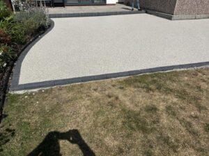 Bright resin bound garden patio in St Annes