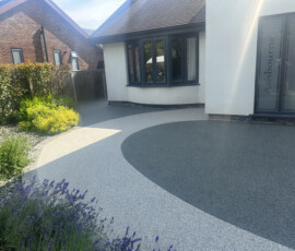 Resin driveway installation process in Little Eccleston Lancashire