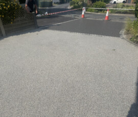 Close up of resin driveway surface installed in Little Eccleston