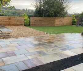 Natural stone driveway installation process in Preston Lancashire