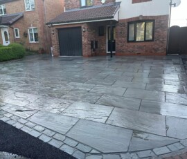 Professional natural stone driveway installers working in Preston